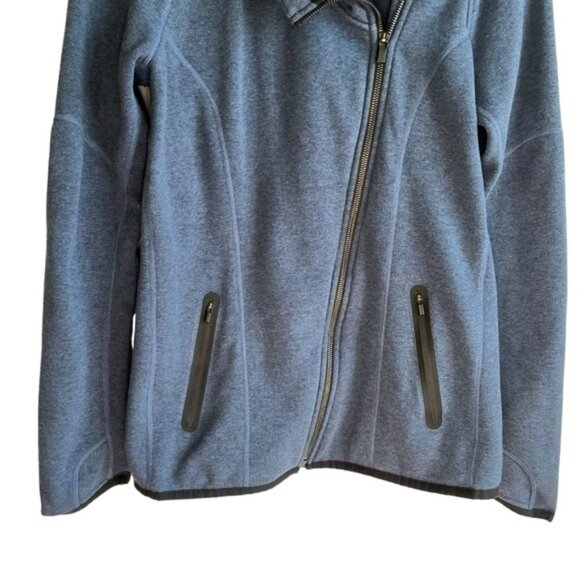 Athleta Daybreak Hooded Jacket Size Small Heather Blue - Picture 6 of 14